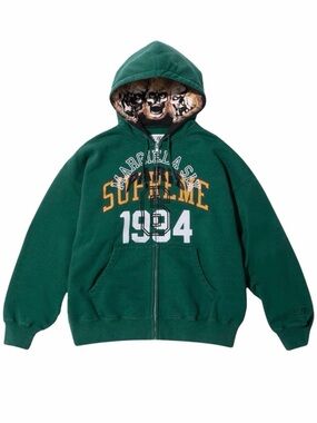 Supreme mm6 from 2023 masion margiela Zip-Up Hoodie with Graphic Hood Lining